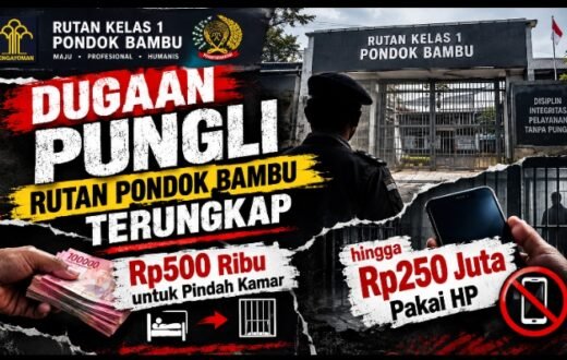 Dugaan Pungli Rutan Pondok Bambu Terungkap, Rp500 Ribu untuk Pindah Kamar hingga Rp250 Juta Pakai HP