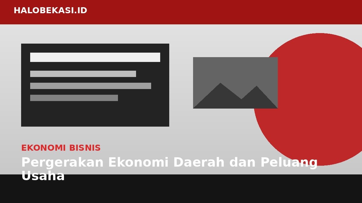 Pergerakan Ekonomi Daerah dan Peluang Usaha