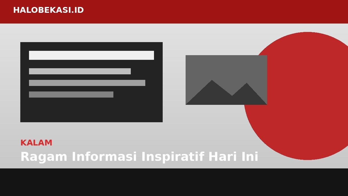 Ragam Informasi Inspiratif Hari Ini