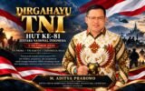 Ketum Aditya Prabowo Sampaikan Selamat HUT ke-81 TNI: Kekuatan TNI Adalah Bersama Rakyat