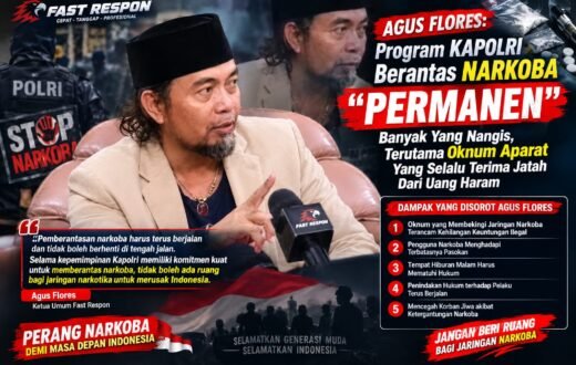 Perang Narkoba Tak Cukup Tangkap Pengedar, Agus Flores Desak Jaringan dan Beking Diusut Tuntas