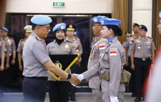 Tuntaskan Misi Perdamaian PBB di Afrika Tengah, 140 Personel FPU 7 Raih Penghargaan