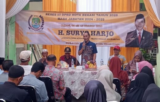 Banjir hingga Minimnya SMP Negeri Jadi Sorotan dalam Reses H Suryo Harjo di Kota Bekasi