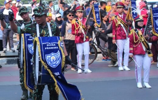 Perdana Tampil di CFD Bundaran HI, Drum Band SMA KTB Meriahkan Sosialisasi SPMB 2027/2028